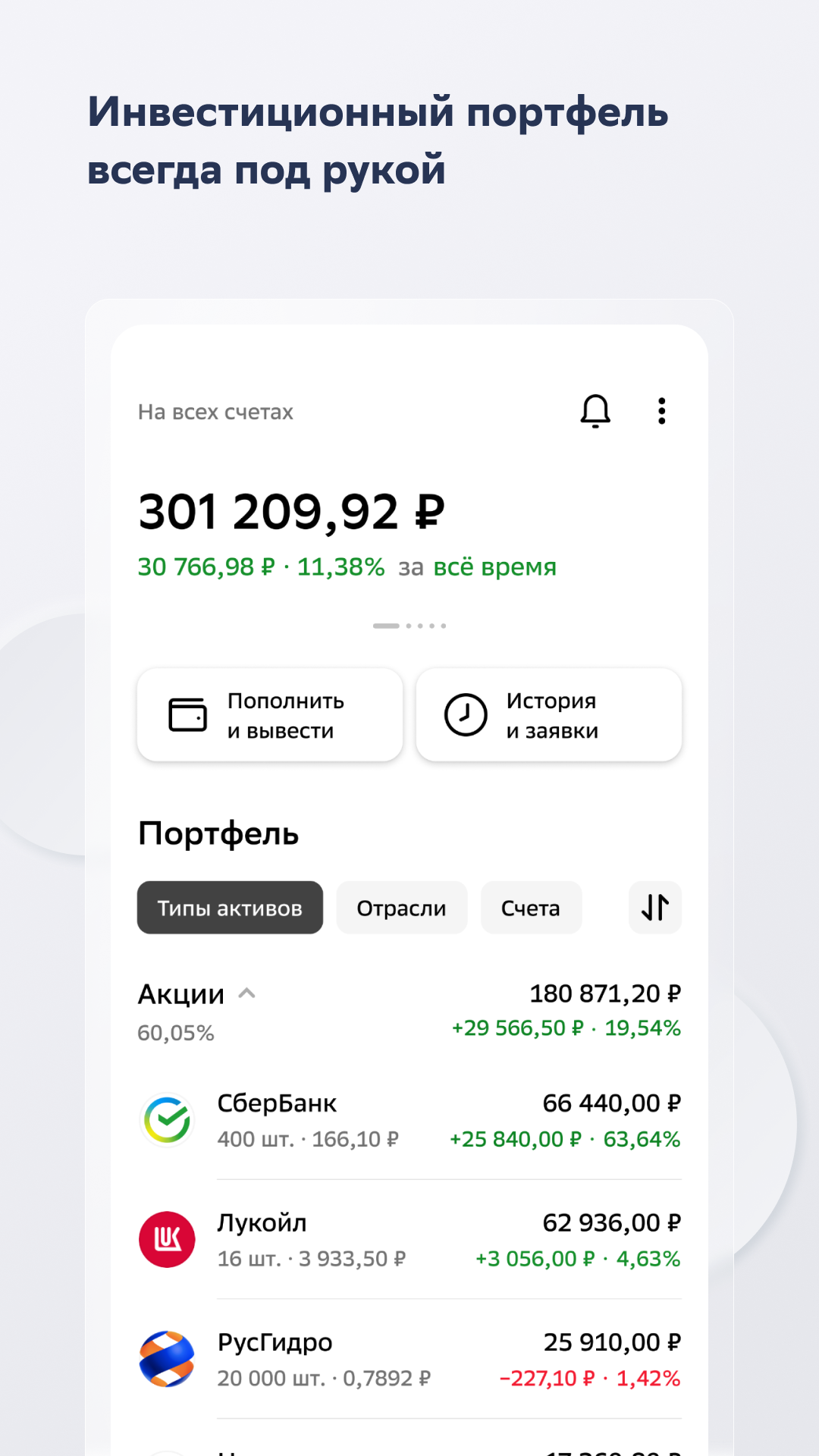 Скачать приложение СберИнвестор X на телефон для Android